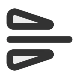 Flip Horizontal Duotone Icon
