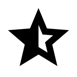 Star Half S Fill Icon