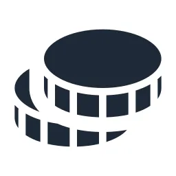 Coins 2 Solid Icon