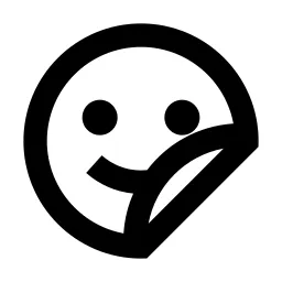 Emoji Sticker Line Icon