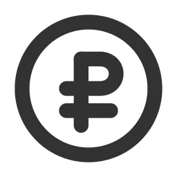 Ruble Circle Icon