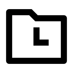 Folder History Line Icon