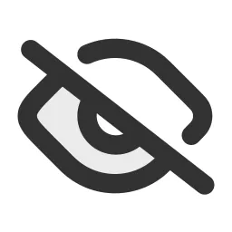 Eye Off Duotone Icon