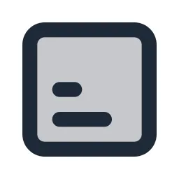 Align Left Bottom Box Duotone Icon