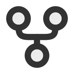 Git Fork Duotone Icon