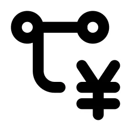 Transaction Yen Line Icon