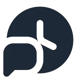 Clock Chat Solid Icon