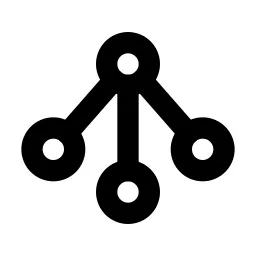 Binary Tree 2 Line Icon