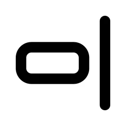 Layout Align Right Line Icon