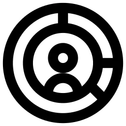 Graph Account Circle Icon