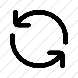 Arrow Rotate Left Right Repeat Refresh Icon