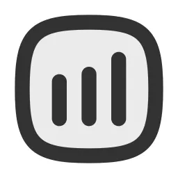Chart Bar Square Duotone Icon