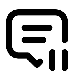 Message 2 Pause Line Icon