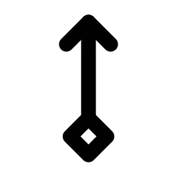 Arrow Up Rhombus Line Icon