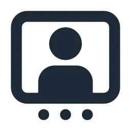 User Box Dots Solid Icon