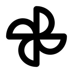 Windmill Line Icon