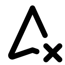 Navigation X Line Icon
