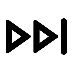 Forward End Mini Line Icon