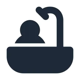 Bath Person Solid Icon