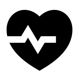 Heart Pulse Fill Icon