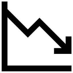 Arrow Down Chart Icon