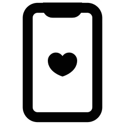Mobile Heart Icon