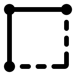 Square 3d Three Points Icon