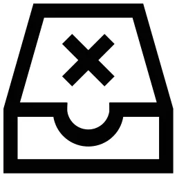 Xmark Papertray Icon