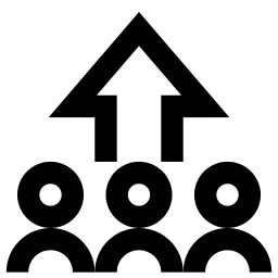 Group People Arrow Up Icon