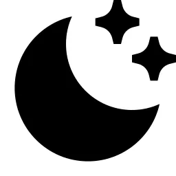 Moon Clear Fill Icon