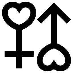 Male Female Romance Icon