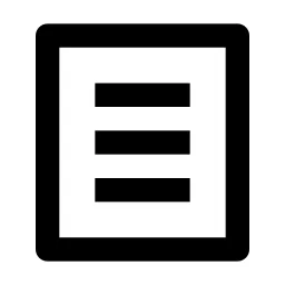 File List Line Icon