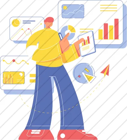 Person Presenting Charts