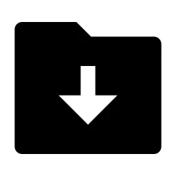 Folder Download Fill Icon