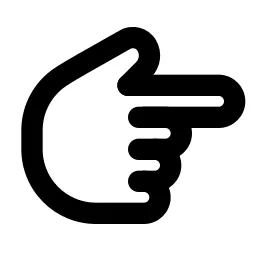 Hand Finger Right Line Icon