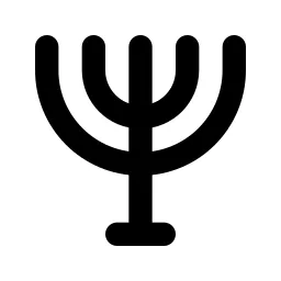 Menorah Line Icon
