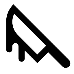 Knife Blood Line Icon
