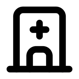 Building Hospital Line Icon