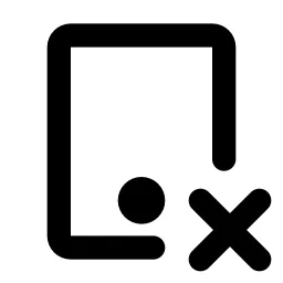 Device Tablet X Line Icon