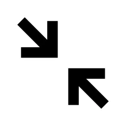 Collapse Diagonal 2 Line Icon