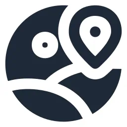 Image Circle Map Marker Solid Icon