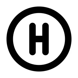Hospital Circle Line Icon