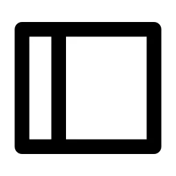 Layout Left Line Icon