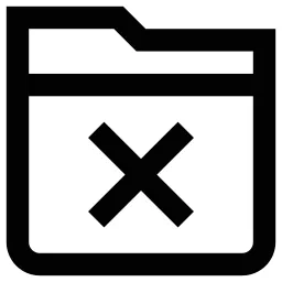 Xmark Folder Icon