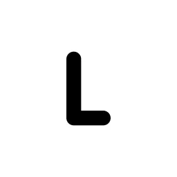 Letter L Small Line Icon