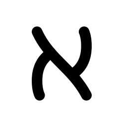 Alphabet Hebrew Line Icon