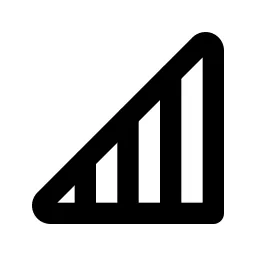 Cell Signal 5 Line Icon
