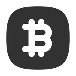 Bitcoin Square Fill Icon