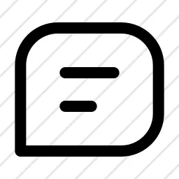 Bubble Text 6 Message Chat Icon