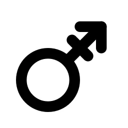 Gender Androgyne Line Icon